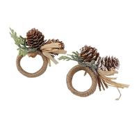 2pcs Anelli Portatovagliolo,Anelli di Tovagliolo di Natale Ferma Tovaglioli Fermatovaglioli per Feste di Matrimonio Compleanno Decorazione Della Tavola