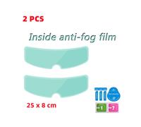 (2PCS-Anit-fog-A1) Pellicola protettiva trasparente antiappannamento e antipioggia per casco da moto