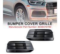 2PCS Anteriore Rivestimento Del Paraurti Griglia Lunetta Inserto Per per Audi Q5