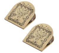 2Pcs Antico Nota Clip di Carta Journaling Pagina Clip per Libro Notebook Journal Planner Documenti Ricevute Organizzazione Forniture Antiche