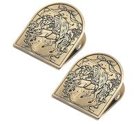 2Pcs Antico Nota Clip di Carta Journaling Pagina Clip per Libro Notebook Journal Planner Documenti Ricevute Organizzazione Forniture Antiche