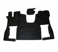 2pcs Antiscivolo Foor Tappetini IN Nero Colore Rosso per Scania S Automatico LHD