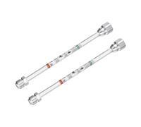 2pcs Asta di Estensione 12\" per Pistola a Spruzzo Senza Aria Argento