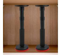 2PCS Aste Telescopiche in Nylon per Installazione Armadi e Supporto Mobili
