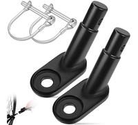 2Pcs Attacco Rimorchio Bicicletta con Perno Bloccaggio, Gancio Traino Bici Metallo Universale, Accoppiatore Trailer Resistente e Antiruggine per Carrello Bambini, Remorque Carico e Animale Domestico