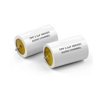 2Pcs Audio Capacitor Polypropylene MXP Audiophile Frequency-Divided 400V 1.5UF 2.2UF 3.3UF 4.7UF 6.8UF 10UF For Speaker Audio MQXFCZUX(400V2.2UF)