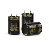2Pcs Audio Electrolytic Capacitor 25V 35V 63V 100V 200V 250V 400V 450V 6800UF 10000UF 22000UF For Hifi Amplifier Low MQXFCZUX(200V330UF 22x30)