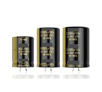 2Pcs Audio Electrolytic Capacitor 50V 4700UF 6800UF 10000UF 15000UF 22000UF For Hifi Amplifier High Frequency Low AUOQKQUT(50V22000UF 35x50)