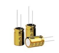 2Pcs Audio Electrolytic Capacitor For Audio Hifi Amplifier 25V47UF 35V1000UF 50V22UF 63V47UF FW Series Audio Filter Capacitor CZAOINCU(25V3300UF 16x25)