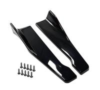 2PCS Auto ABS Minigonne Laterali, per Alfa Romeo Series Mito Giulietta 159 Giulia (48cm) Alettoni Laterali Estensioni Anti collisione Splitter Car protettore Accessori,A/Glossy Black