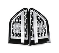 2Pcs Auto Anteriore Lato Parafango Air Vent Griglia Griglia Per Land Per Rover Per Range Per Rover Sport L320 2010-2013 ABS Griglia Radiatore(Black silver silver)