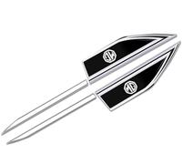 2Pcs Auto Decalcomanie Adesivi per MG HS ZS, Lettera Logo Emblema Badge Adesivi Auto Decorare Adesivo Decorazione Accessori,A Black