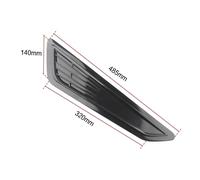 2Pcs Auto Decorativa Anteriore Cappuccio Sfiato Cover Cofano Aria