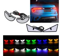 2PCS Auto LED Devil Eyes Luce Universale Demon Eyes Faro Moto Mini Indicatore di direzione Lampeggiatore Lampada di coda Decorazione automatica Luce