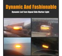 2Pcs Auto Luce di Indicatore Laterale LED Indicatore di Direzione Lampada per Un
