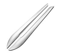 2pcs Auto Porta Corpo Paraurti Anteriore Posteriore Protector Angolo Guard Decalcomanie Strisce Anticollisione Adesivo Accessori Paraurti Labbro Diffusore(Silver)