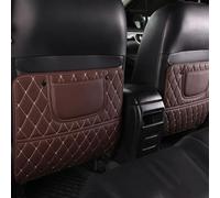2PCS Auto PU Pelle Sedile Schienale Anti-Calcio Tampone, per BYD Seal U DM-i sedili Impermeabile Protezioni Protezione Interno Accessori,D/Brown-Half Board