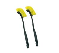 2Pcs Auto Ruota Pneumatico Spazzola Testa Curva Camion Flessibile Mozzo Lavaggio Dettaglio Spazzole Pulitore Strumento Mano Spazzola