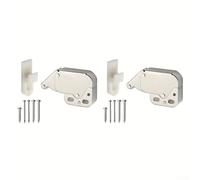 2PCS Automatico Primavera Push Latch Cabinet Door Lock Catch Cold Laminati Acciaio Armadio Hardware Argento 34x28mm Touch Release Meccanismo
