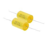 2pcs Axial Audio Crossover Capacitor Set for Enhanced Sound Quality Performance Assorted .7uf 250v