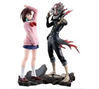 2PCS Ayase Momo e Okarun Figure Anime PVC Statue con Base in Pietra Modello | Okarun Figurina da collezione in piedi, statuetta di azione anime da scrivania, ornamento per modellini, regali per i fan