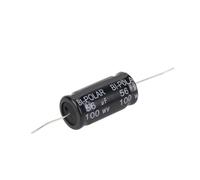 2Pcs B05A 100V Superior Capacitor Horizontal Electrolytic Capacitor Speaker Frequency-Divided Audio Capacitor Audiophile MQXFCZUX(33uF 100V)