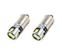 2PCS BA9S 53 T4W Lampadina LED 12V 5SMD 3030 Chip bianco per auto Mappa luce