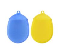 2pcs Baby Bambino Bagno Doccia Scrubber Esfoliante massaggio Spazzole in
