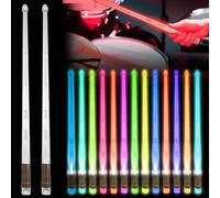 2pcs Bacchette Della Batteria A LED 13 Colori Bacchette Della Batteria Luminose Gradienti Bacchette Luminose LED Bacchette Luminose Bacchetta Batteria Ricaricabili Per Prestazioni Scena, Festa