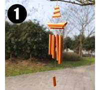 2PCS Bambù Oggetto Vento Chimes Naturale Wind-Bell da Parete Arredamento Vintage