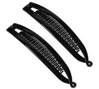 2Pcs Banana Hair Clip, Acrylic Double Claw Clip, Strong Hold for Thick or Thin Hair, Non-Slip Grip for All-Day Wear, Sturdy And Flexible, Ponytail Barrette, Daily Styling