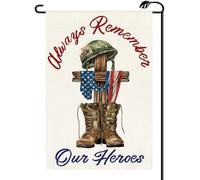 2Pcs Bandiere Da Cortile Always Remember Our Heroes Patriotic