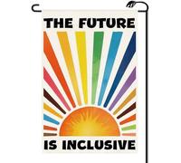 2Pcs Bandiere Da Cortile Pride Month The Future Is Inclusive Equality Peace