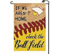 2Pcs Bandiere Da Giardino Baseball Sport Funny If We Aren'T Here