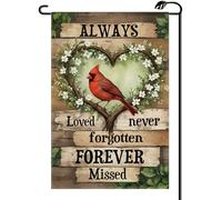 2Pcs Bandiere Da Giardino Memorial Day God Bless American Spring