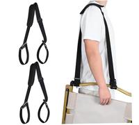 2Pcs Beach Chair Carry Strap Nylon Adjustable Yoga Mat Carrying Strap with Comfort Pad Quick Release Heavy-Duty Beach Chair Carrier for Folding Umbrellas, Electric Scooters, Children's Bikes More