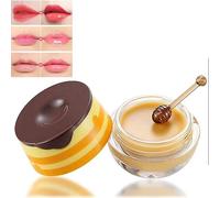 2Pcs Bee Balm Lip Balm Honey Pot Lip Mask,Propolis Moisturizing Honey Lip Mask Lip Balm Nourishing Anti-Wrinkle Lip Care,Restore Hydrate & Plump Dry Chapped Lips for Women