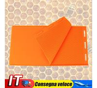 2pcs Beeswax Sheet Mold Silicone Beeswax Mold Soft Beeswax Making Tool (Orange)