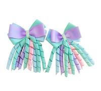 2pcs Bella Baby Archi Forcine per Capelli Lingerie Viso Fiocco Dei Capelli Donne Coda Di Cavallo Fiocco Per Le Donne Alla Moda E