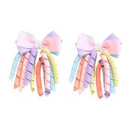 2pcs Bella Baby Archi Forcine per Capelli Lingerie Viso Fiocco Dei Capelli Donne Coda Di Cavallo Fiocco Per Le Donne Alla Moda E