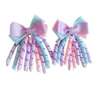 2pcs Bella Baby Archi Forcine per Capelli Lingerie Viso Fiocco Dei Capelli Donne Coda Di Cavallo Fiocco Per Le Donne Alla Moda E
