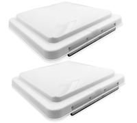 2Pcs Bianco 14 " x Ricambio Tetto Sfiato Coperchio Cover Camper Rv Rimorchio