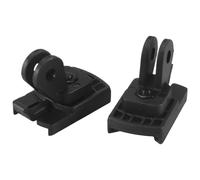 2Pcs Bicicletta Luce Supporto Adattatore Torcia Ciclismo Lampada Frontale Staffa