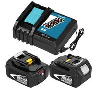 2pcs BL1860 5,5Ah batteria di ricambio per Makita batteria 18V con caricabatterie