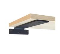 2PCS Black Matte Steel Heavy Duty Conceal Floating Wall Bench Table Shelf Bracket Support DIY 10cm/15cm/20cm/25cm/30cm Length Adatto per garage e bagni(30cm Black)