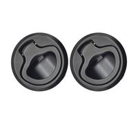 2pcs Black Non-Locking Flush Pull Slam Latch fits Boat Marine Deck Hatch Door