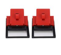 2Pcs Blocco Interruttore a Morsetto, Dispositivo di Sicurezza per Interruttori, Materiale PA66 con Piastra a Morsetto Rimovibile, Accessorio Industriale per Interruttori con Manigl