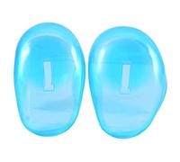 2PCS Blu Trasparente Silicone Ear Copertura Capelli Shield Protect Salon Barber Shop Antimacchia paraorecchie Proteggi