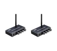 2pcs Bluetooth 5.4 Audio Converter with IR Remote Control U Disk Play Wireless Adapter for Car Speakers and Headphones