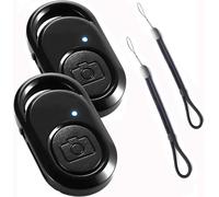 2PCS Bluetooth Telefono Autoscatto Pulsante di Scatto, Manufatto Selfie per Telefono Cellulare Senza Fili compatibile OS Android, Bluetooth Telefono selfie Telecomando e Cordino Regolabile da Polso